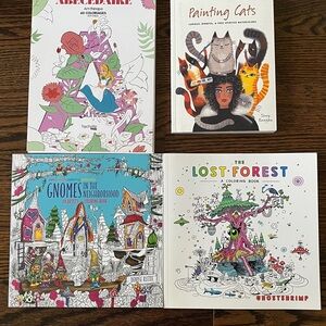 Colorful Adult Coloring Books Set
